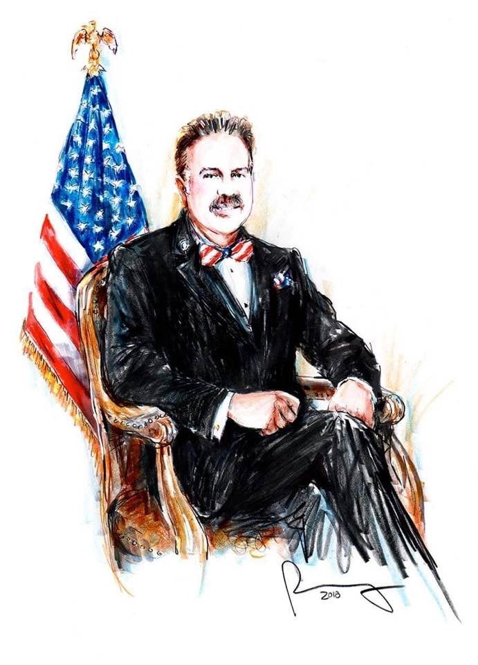 A Drawing Of Scott Seaman